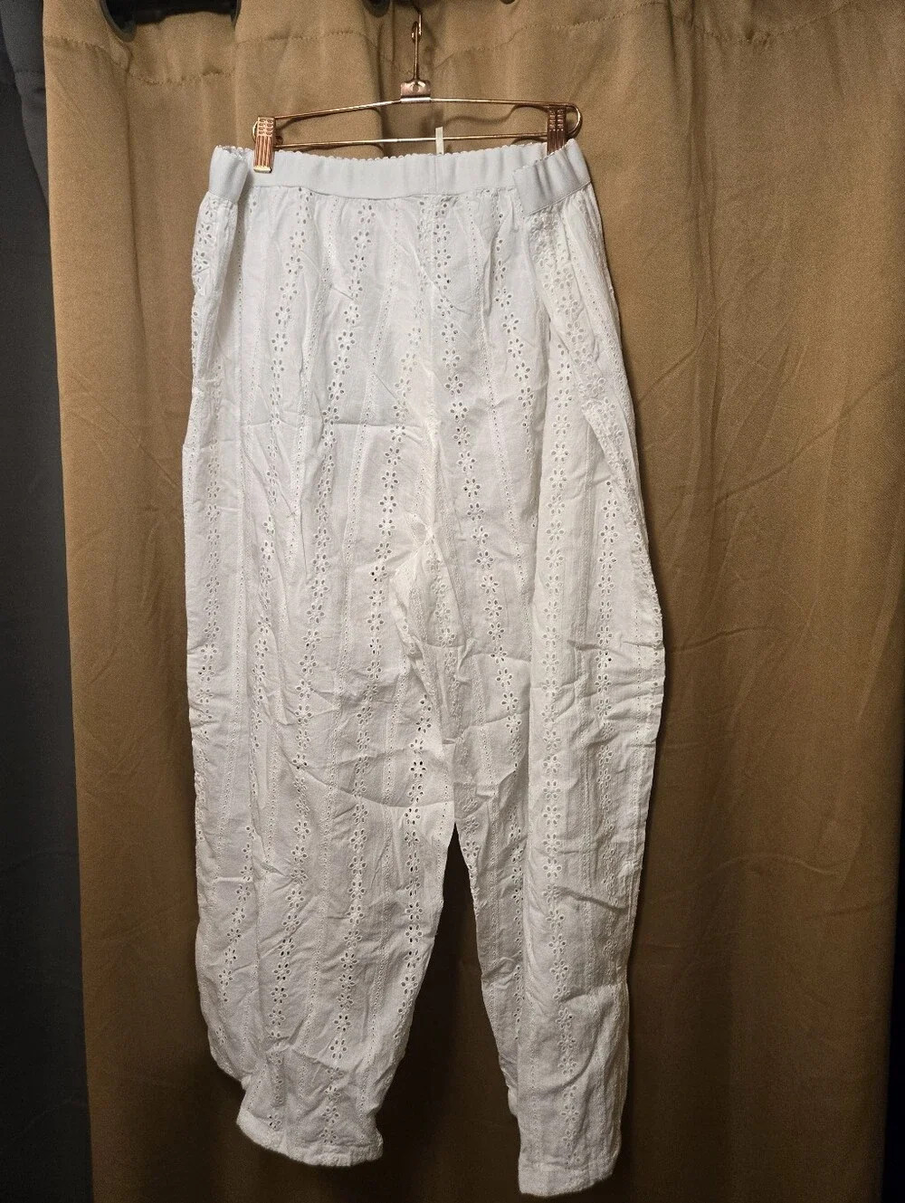 Anthropologie Eyelet Pajama Pants Size 2x